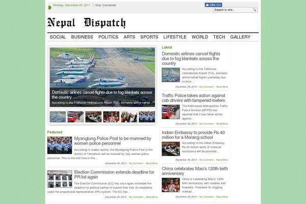 Advanced Newspaper theme site design template sample