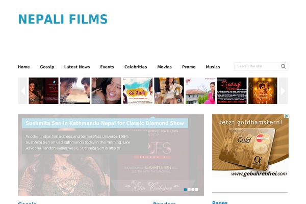Frontpage theme site design template sample