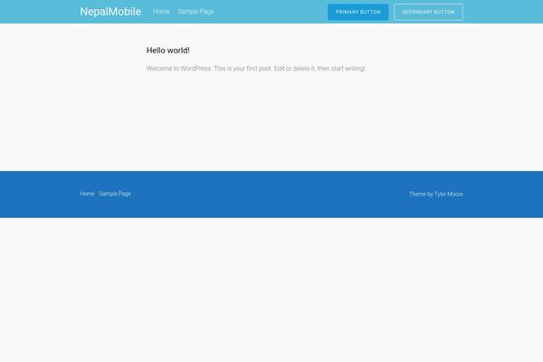 Tesseract theme site design template sample
