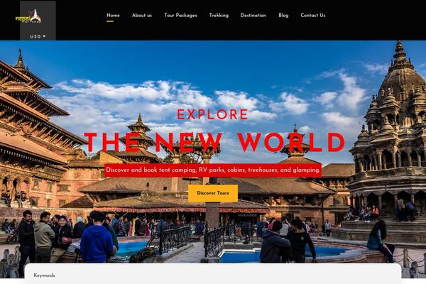 TravelTour theme site design template sample