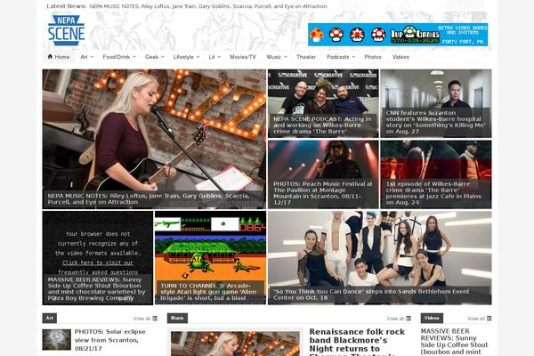 Patterns theme site design template sample