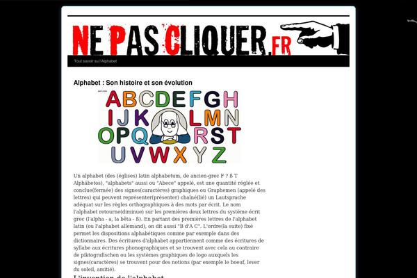 nepascliquer.fr site used Astra Child