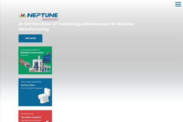 Neptune theme site design template sample