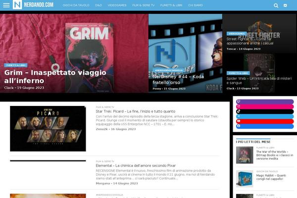 Flex Mag theme site design template sample