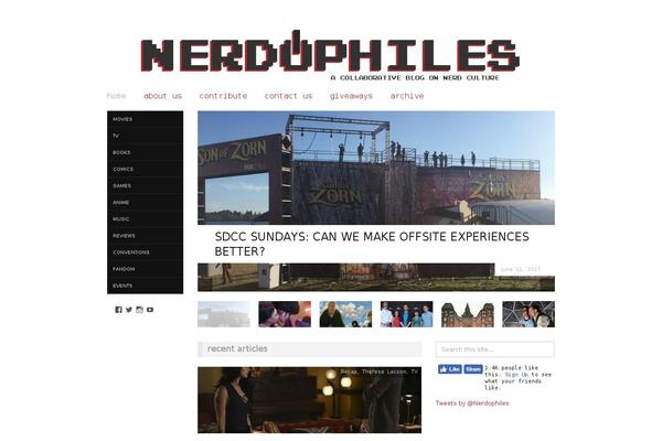 nerdophiles.com site used News Base