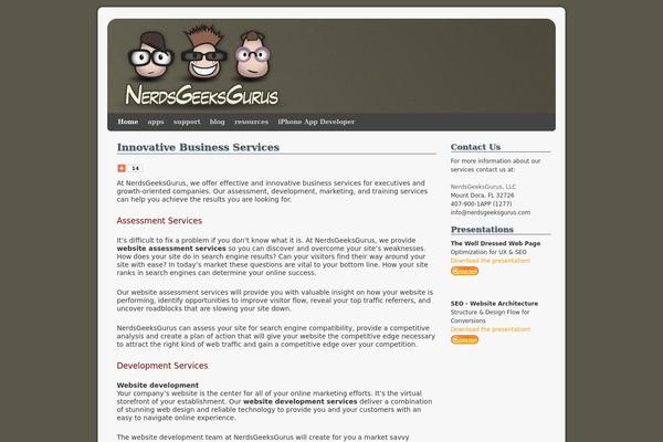 2010 Weaver theme site design template sample