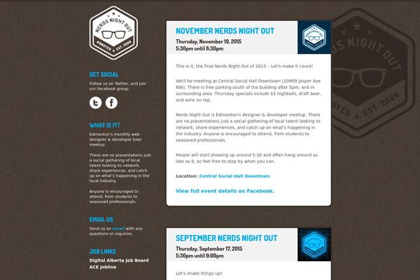 nerdsnightout.ca site used Reverie