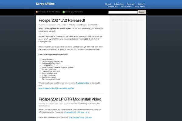 nerdyaffiliate.com site used Mag-essentials