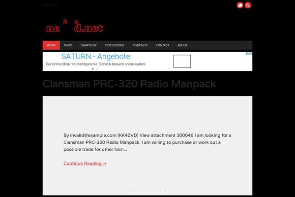 The Newswire theme site design template sample