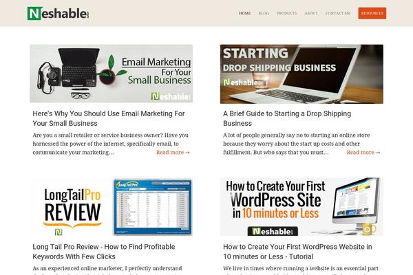 Generate Pro theme site design template sample