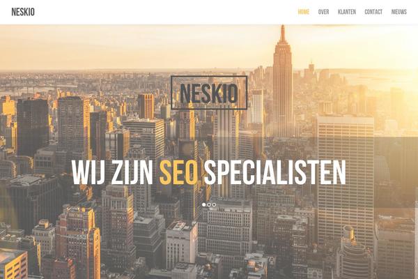 Jarvis theme site design template sample