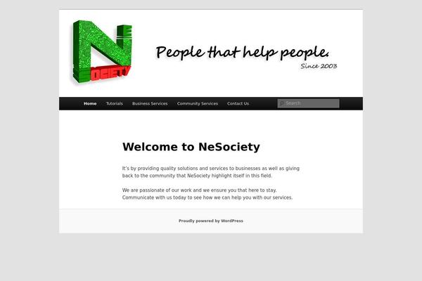 Twenty Eleven theme site design template sample