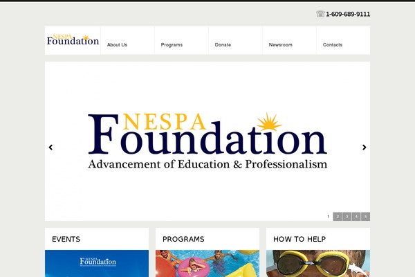 nespafoundation.org site used Theme1438