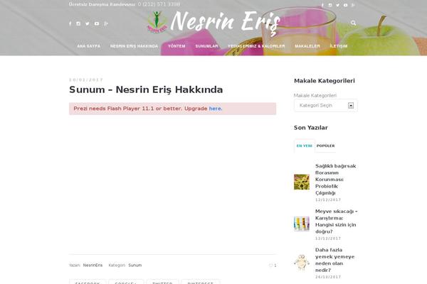 Healthy-living theme site design template sample