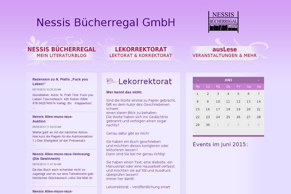 A little touch of purple theme site design template sample