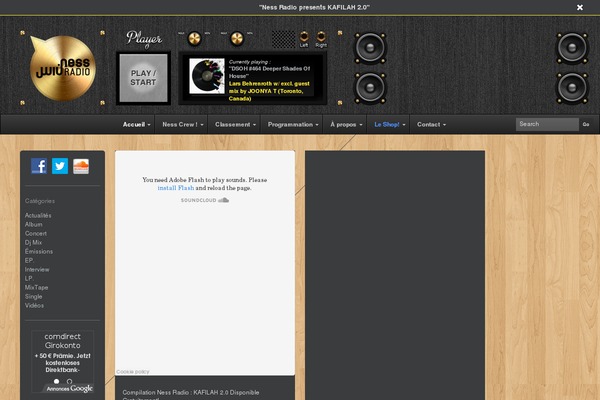 LENS theme site design template sample