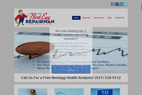 nesteggrepairman.com site used Tetris