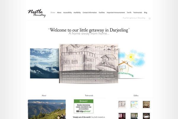 Modest theme site design template sample