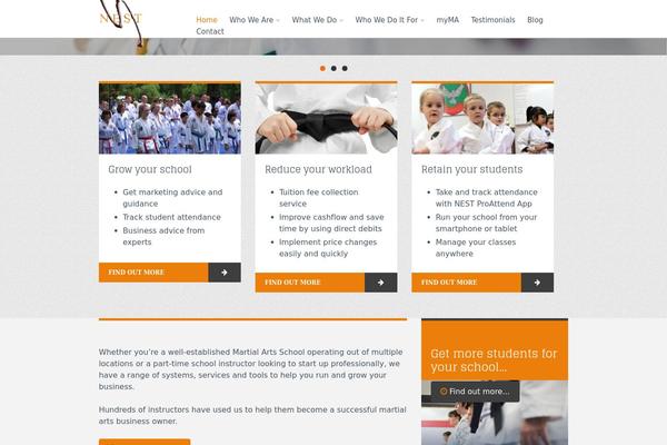 Nest theme site design template sample