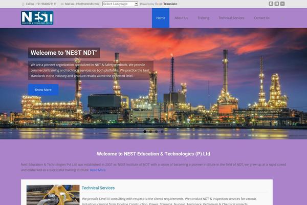 Transcend theme site design template sample