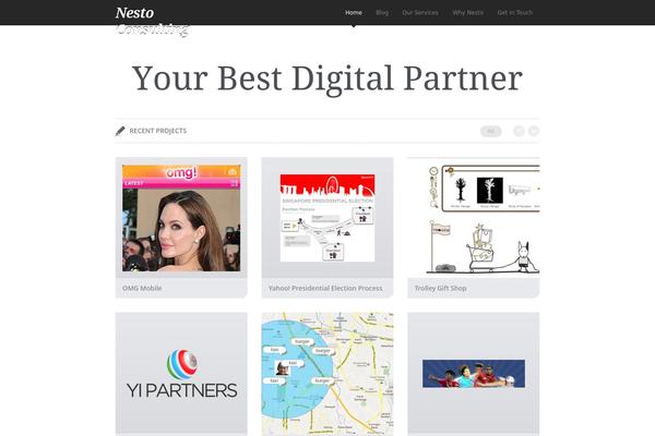 Awesome theme site design template sample