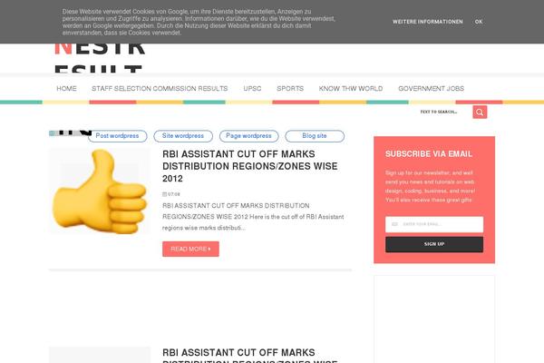 Caps theme site design template sample