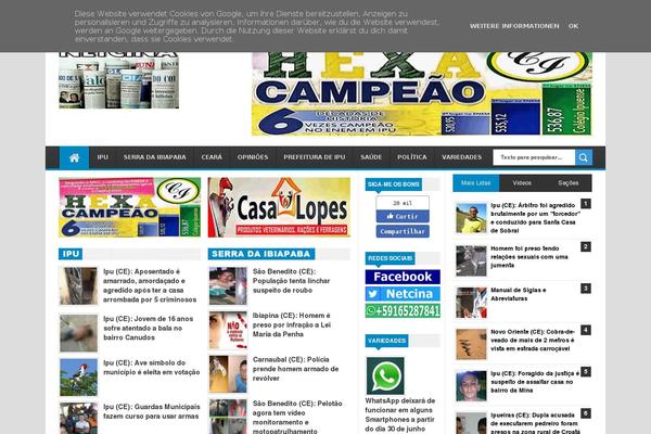 netcina.com.br site used Ovation Blog