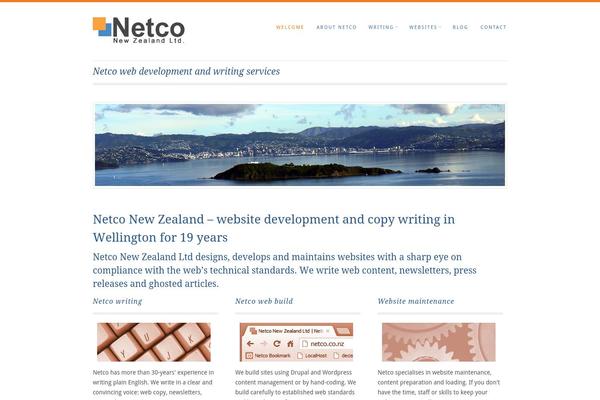 The Cotton theme site design template sample