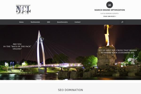 Vantage theme site design template sample