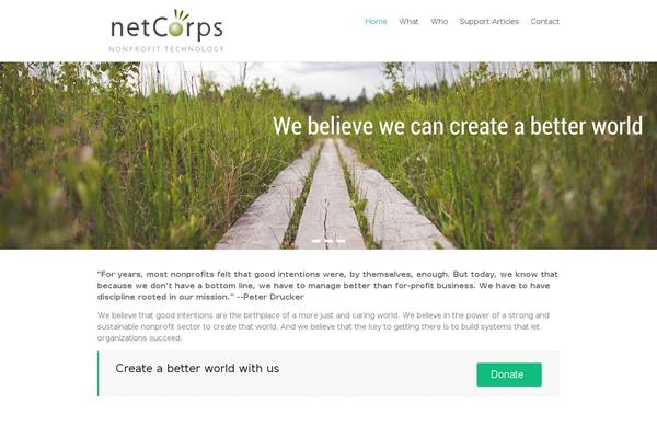 netcorps.org site used Spacious Child