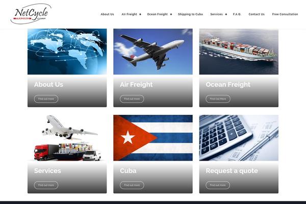 Logistic theme site design template sample
