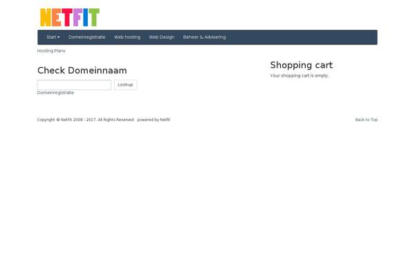Site using Hosting Pricing Tables plugin