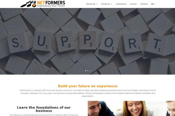 Vanguard theme site design template sample