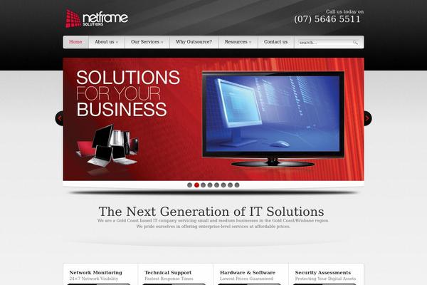 Supermassive theme site design template sample