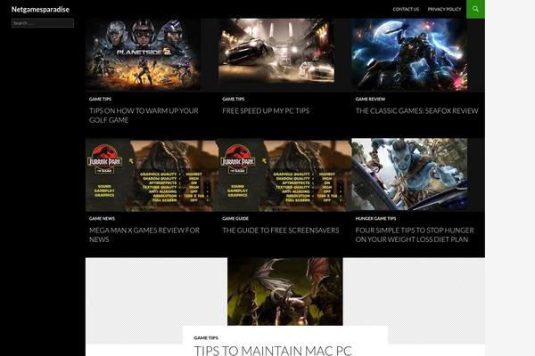 Gillion theme site design template sample