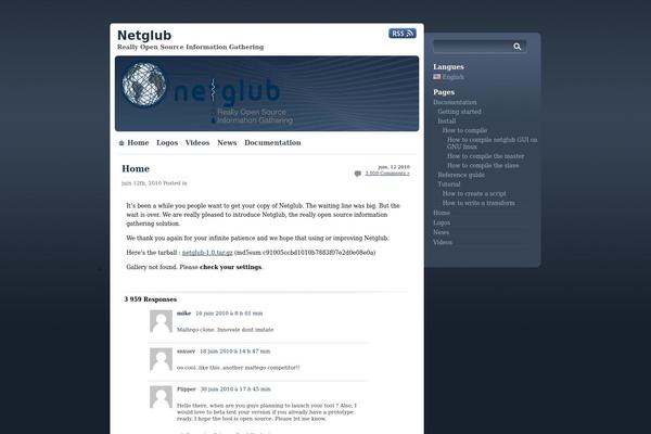 netglub.org site used Proslate