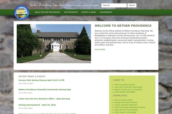 netherprovidence.org site used Township