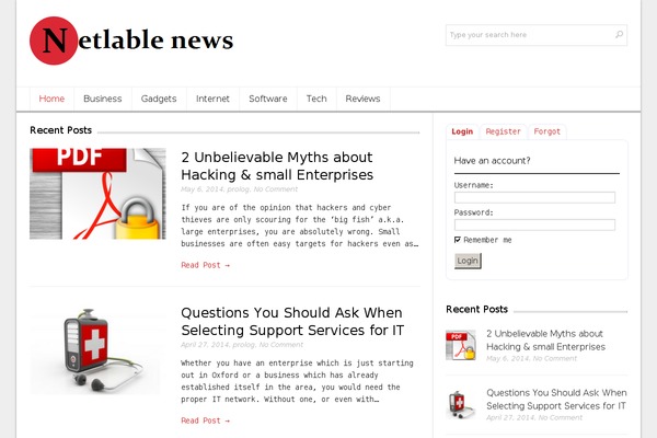 Lightly theme site design template sample