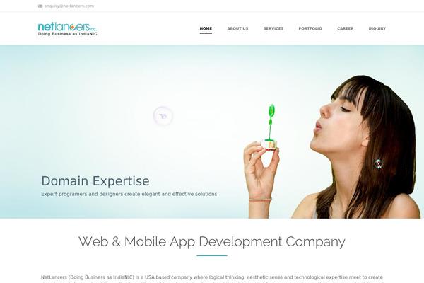 Shadow theme site design template sample