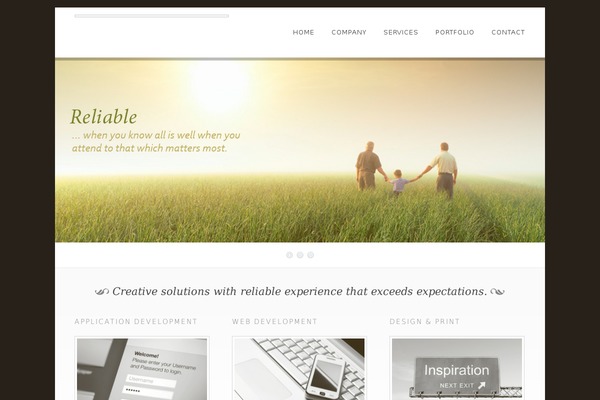 Dandelion theme site design template sample