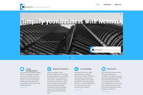 Biznez Lite theme site design template sample
