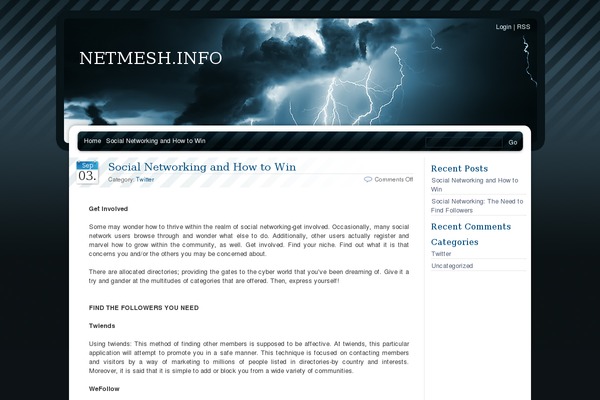 BlueMoD theme site design template sample