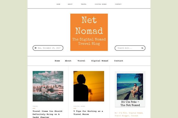 Serene theme site design template sample