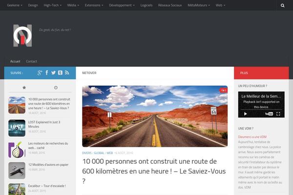 netover.fr site used Hueman2