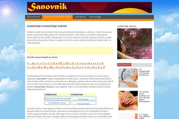 Dream theme site design template sample