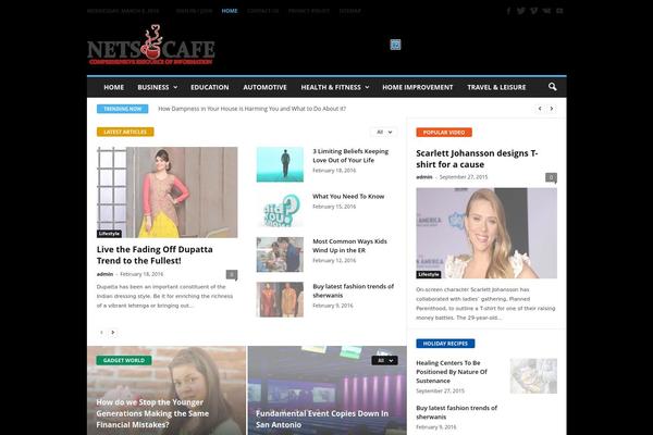 NewsMag theme site design template sample