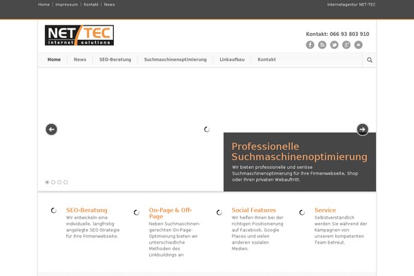 Modernize theme site design template sample