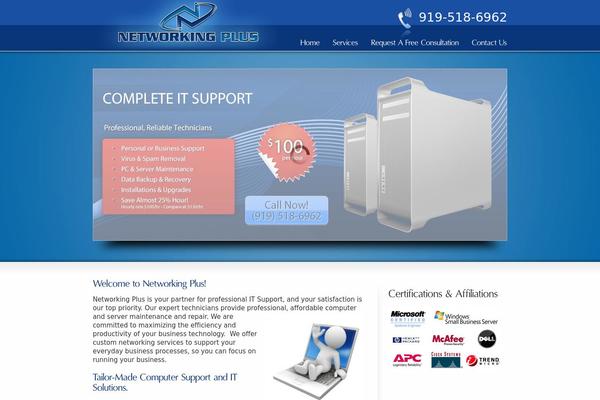 networkingplus.biz site used Ambidextrous