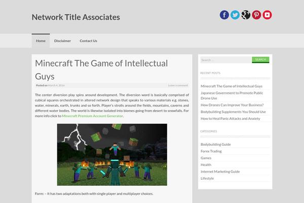 Coller theme site design template sample