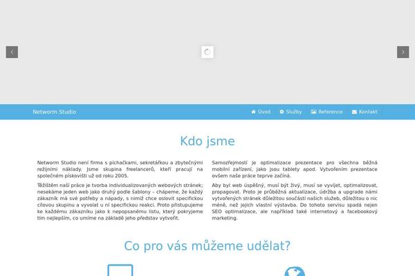 networm.cz site used Networm-bootstrap-3